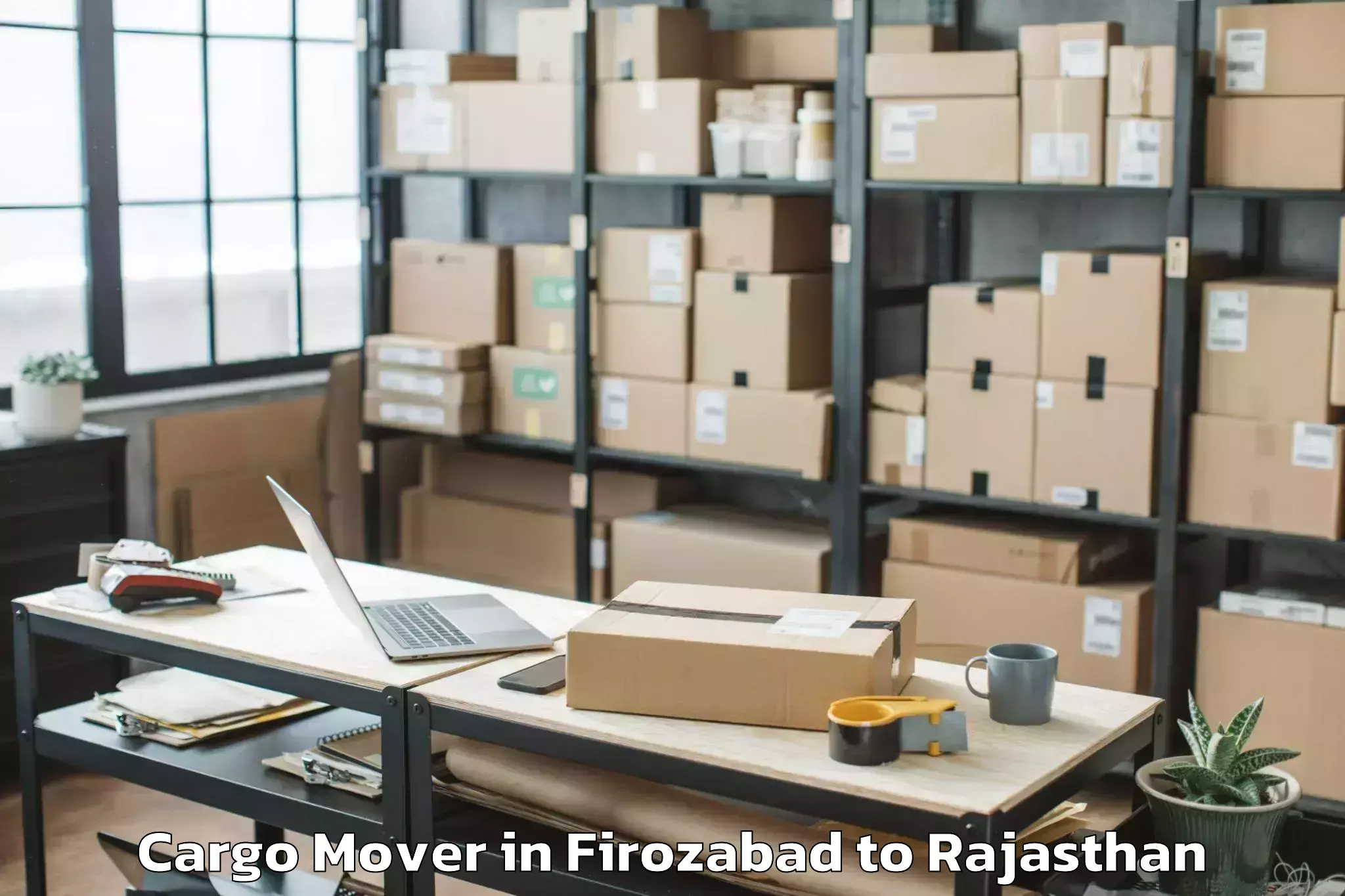 Reliable Firozabad to Mohanlal Sukhadia University U Cargo Mover